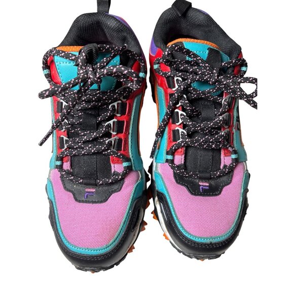 Fila Oakmont Shoes Sneakers Trail Size 6.5 Multi Color Leather Athletic Hiking - Picture 5 of 10